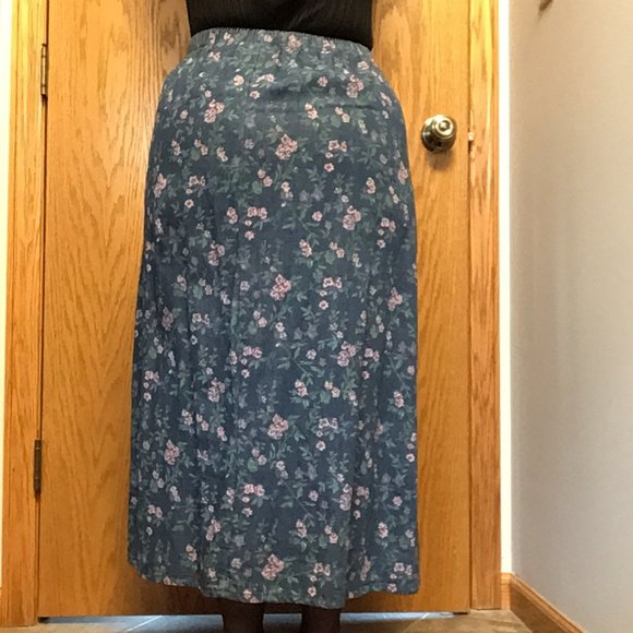 Blair- Blue denim with purple flower skirt - Picture 4 of 8